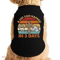 A Lot Can Happen In 3 Days Easter Retro Sunset Doggie Tank thumb 0
