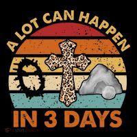 A Lot Can Happen In 3 Days Easter Retro Sunset Coffee Mug thumb 5