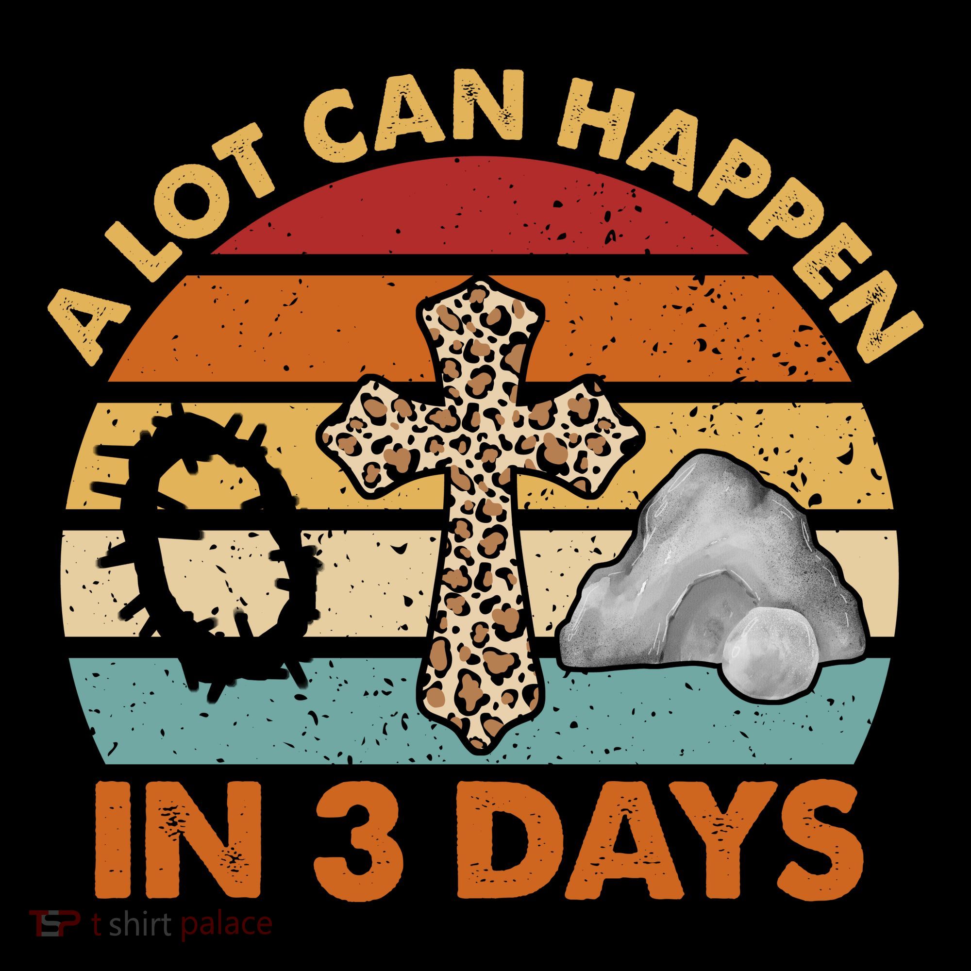 A Lot Can Happen In 3 Days Easter Retro Sunset Coffee Mug