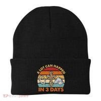 A Lot Can Happen In 3 Days Easter Retro Sunset Beanie thumb 0
