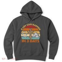 A Lot Can Happen In 3 Days Easter Retro Sunset Hoodie thumb 0