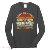 A Lot Can Happen In 3 Days Easter Retro Sunset Long Sleeve Shirt thumb 0