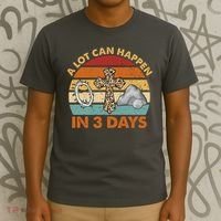 A Lot Can Happen In 3 Days Easter Retro Sunset T-Shirt thumb 3