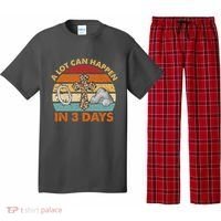 A Lot Can Happen In 3 Days Easter Retro Sunset Pajama Set thumb 0