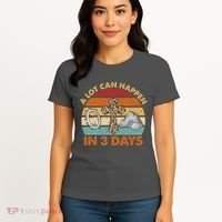 A Lot Can Happen In 3 Days Easter Retro Sunset Women's T-Shirt thumb 4