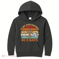 A Lot Can Happen In 3 Days Easter Retro Sunset Kids Hoodie thumb 0