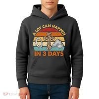 A Lot Can Happen In 3 Days Easter Retro Sunset Kids Hoodie thumb 4