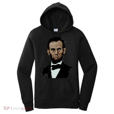 Abraham Lincoln Color Sketch Women's Hoodie