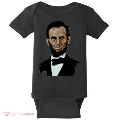 Abraham Lincoln Color Sketch Baby Bodysuit