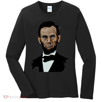Abraham Lincoln Color Sketch Women's Long Sleeve Shirt