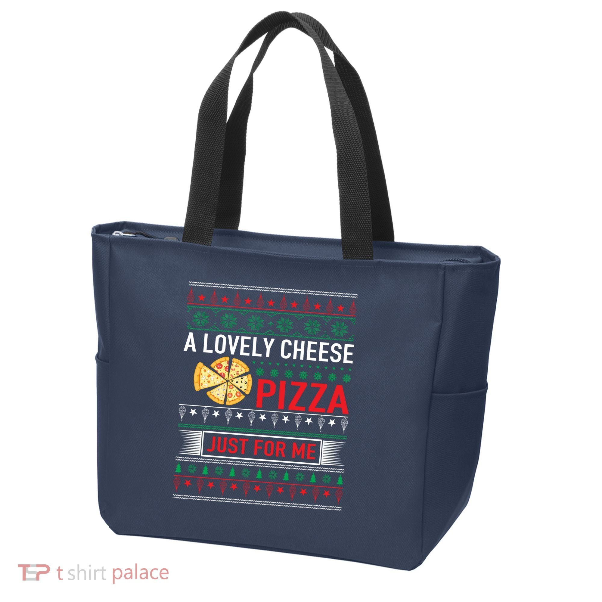 A Lovely Cheese Pizza Just For Me Ugly Christmas Tote Bag