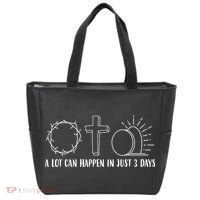 A Lot Can Happen In Just 3 Days Jesus Easter Tote Bag thumb 0