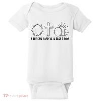 A Lot Can Happen In Just 3 Days Jesus Easter Baby Bodysuit thumb 0