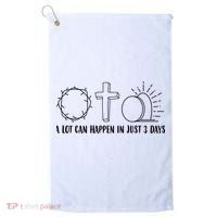 A Lot Can Happen In Just 3 Days Jesus Easter Golf Towel thumb 0