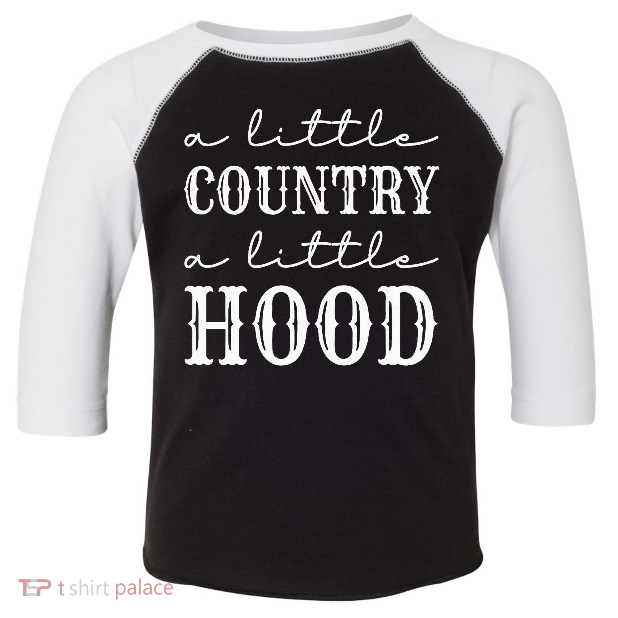 A Little Country A Little Hood Southern Toddler Fine Jersey T-Shirt