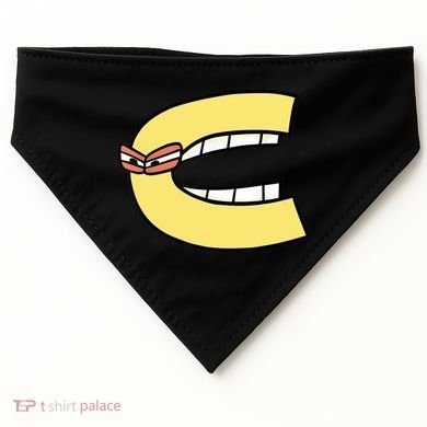 Alphabet Lore C USA-Made Doggie Bandana