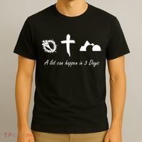 A Lot Can Happen In 3 Days Jesus Cross Easter Christian T-Shirt thumb 3