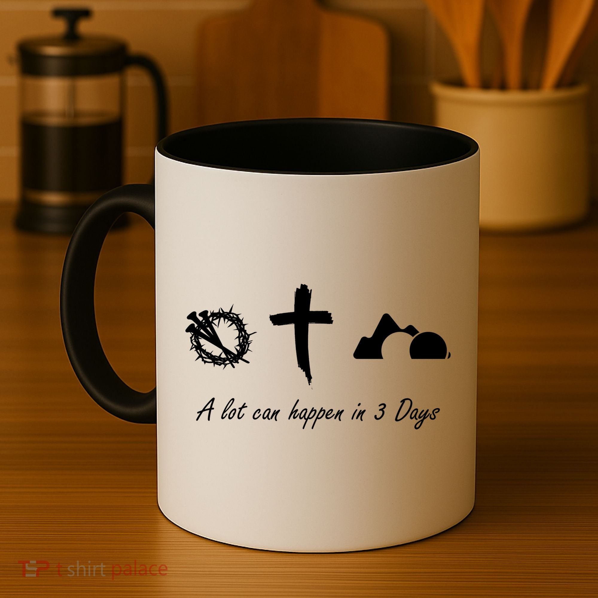 A Lot Can Happen In 3 Days Jesus Cross Easter Christian Coffee Mug