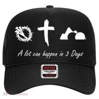 A Lot Can Happen In 3 Days Jesus Cross Easter Christian Hat thumb 0