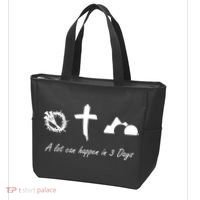 A Lot Can Happen In 3 Days Jesus Cross Easter Christian Tote Bag thumb 3