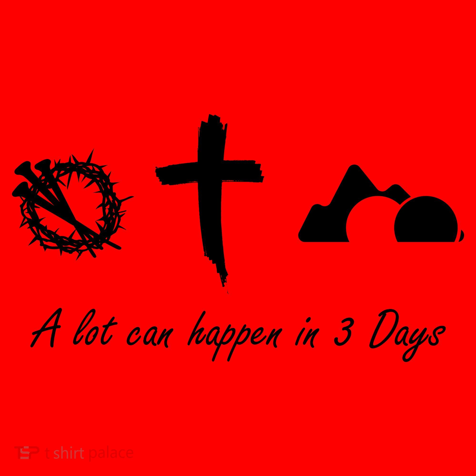 A Lot Can Happen In 3 Days Jesus Cross Easter Christian Santa Hat
