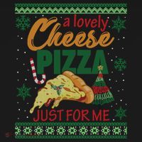 A Lovely Cheese Pizza Just For Me Alone Home Christmas Gift Backpack thumb 2