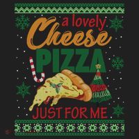 A Lovely Cheese Pizza Just For Me Alone Home Christmas Gift Golf Towel thumb 3
