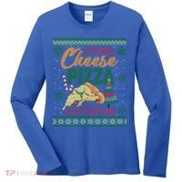 A Lovely Cheese Pizza Just For Me Alone Home Christmas Gift Women's Long Sleeve Shirt thumb 0