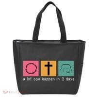 A Lot Can Happen In 3 Days Easter Tote Bag thumb 0