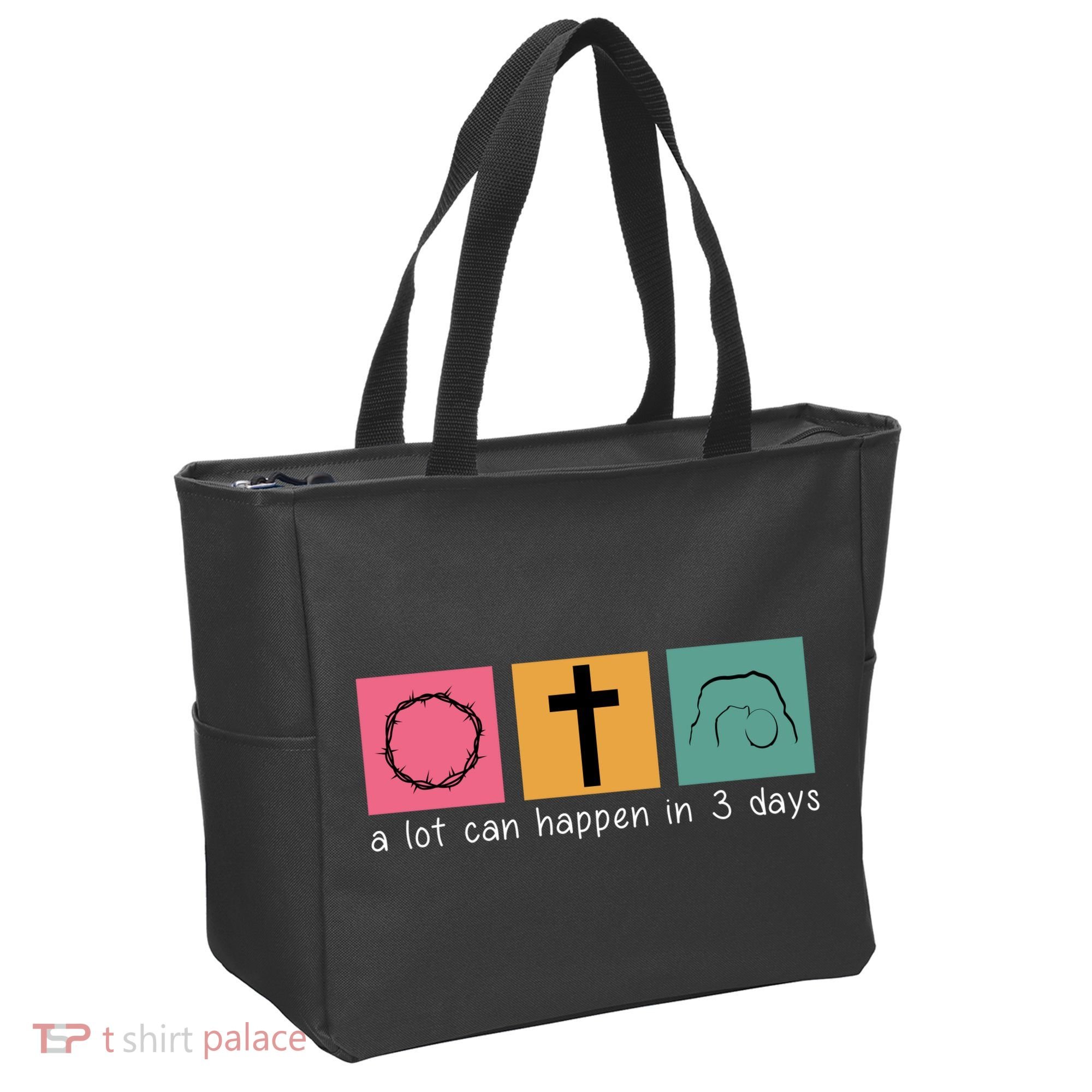 A Lot Can Happen In 3 Days Easter Tote Bag
