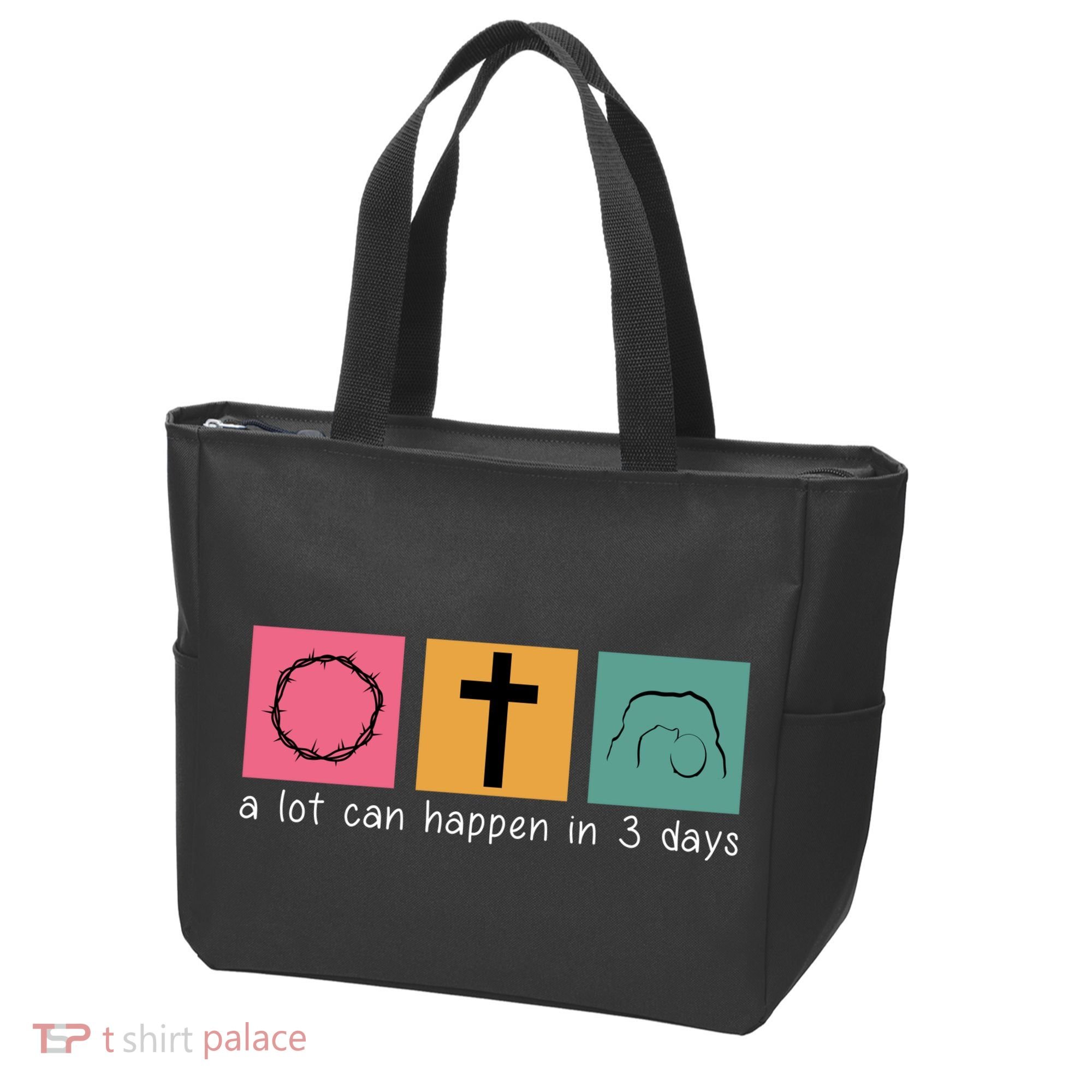 A Lot Can Happen In 3 Days Easter Tote Bag