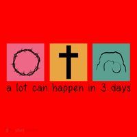 A Lot Can Happen In 3 Days Easter Santa Hat thumb 1