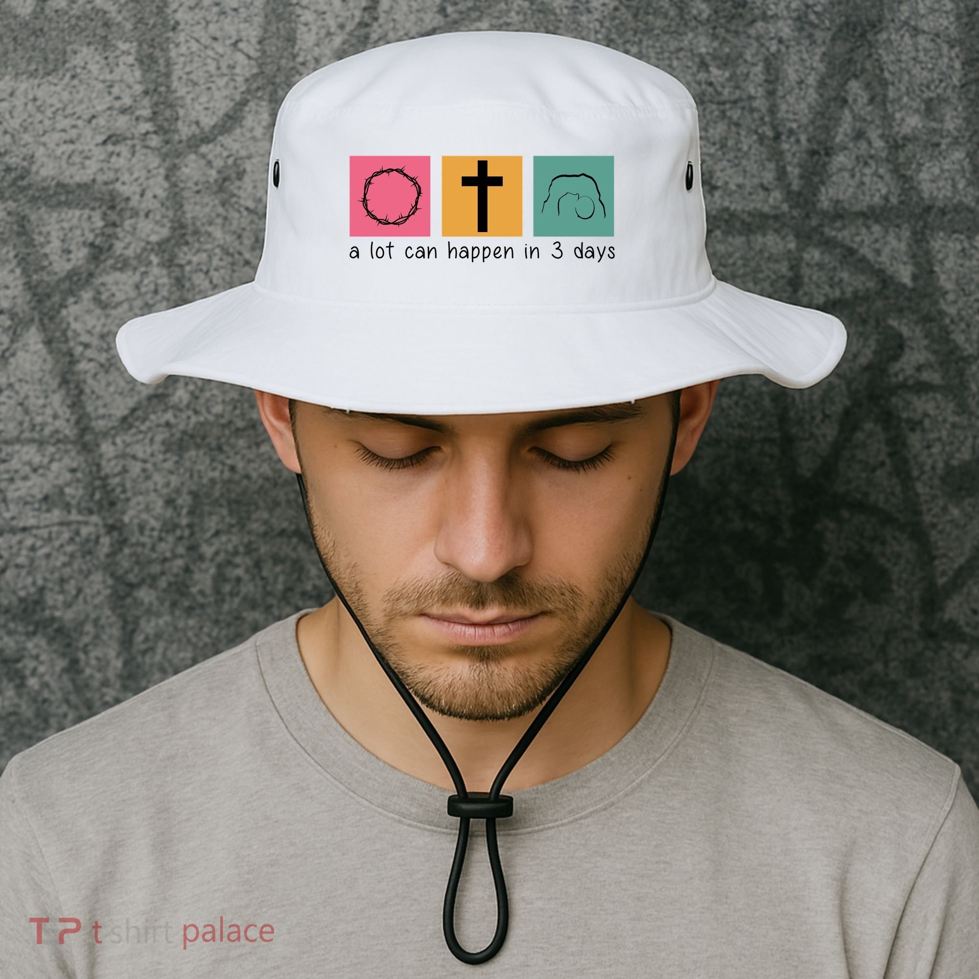 A Lot Can Happen In 3 Days Easter Bucket Hat
