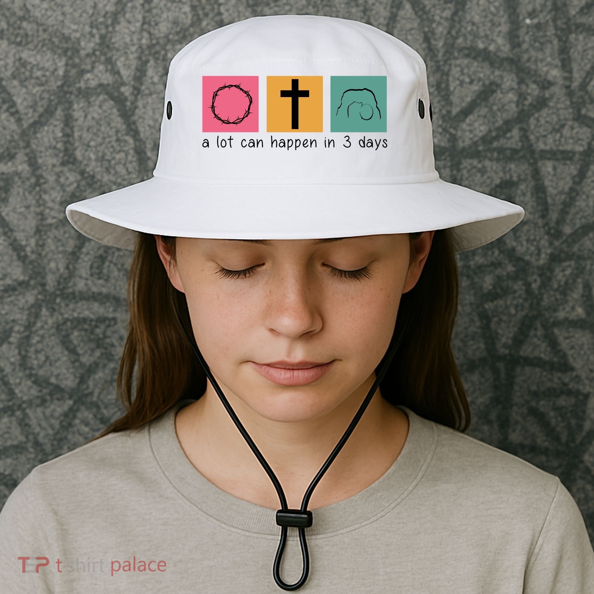 A Lot Can Happen In 3 Days Easter Bucket Hat