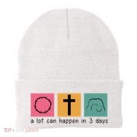 A Lot Can Happen In 3 Days Easter Beanie thumb 0