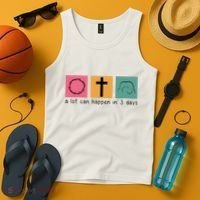A Lot Can Happen In 3 Days Easter Tank Top thumb 4