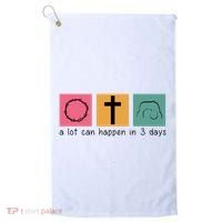 A Lot Can Happen In 3 Days Easter Golf Towel thumb 0
