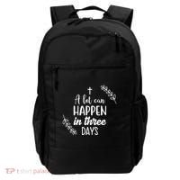 A Lot Can Happen In Three Days Easter Jesus Backpack thumb 0