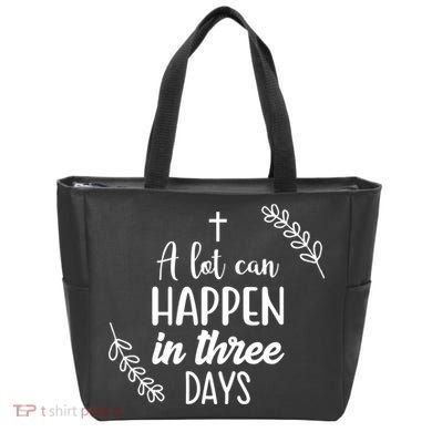 A Lot Can Happen In Three Days Easter Jesus Tote Bag