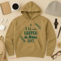 A Lot Can Happen In Three Days Easter Jesus Hoodie thumb 3