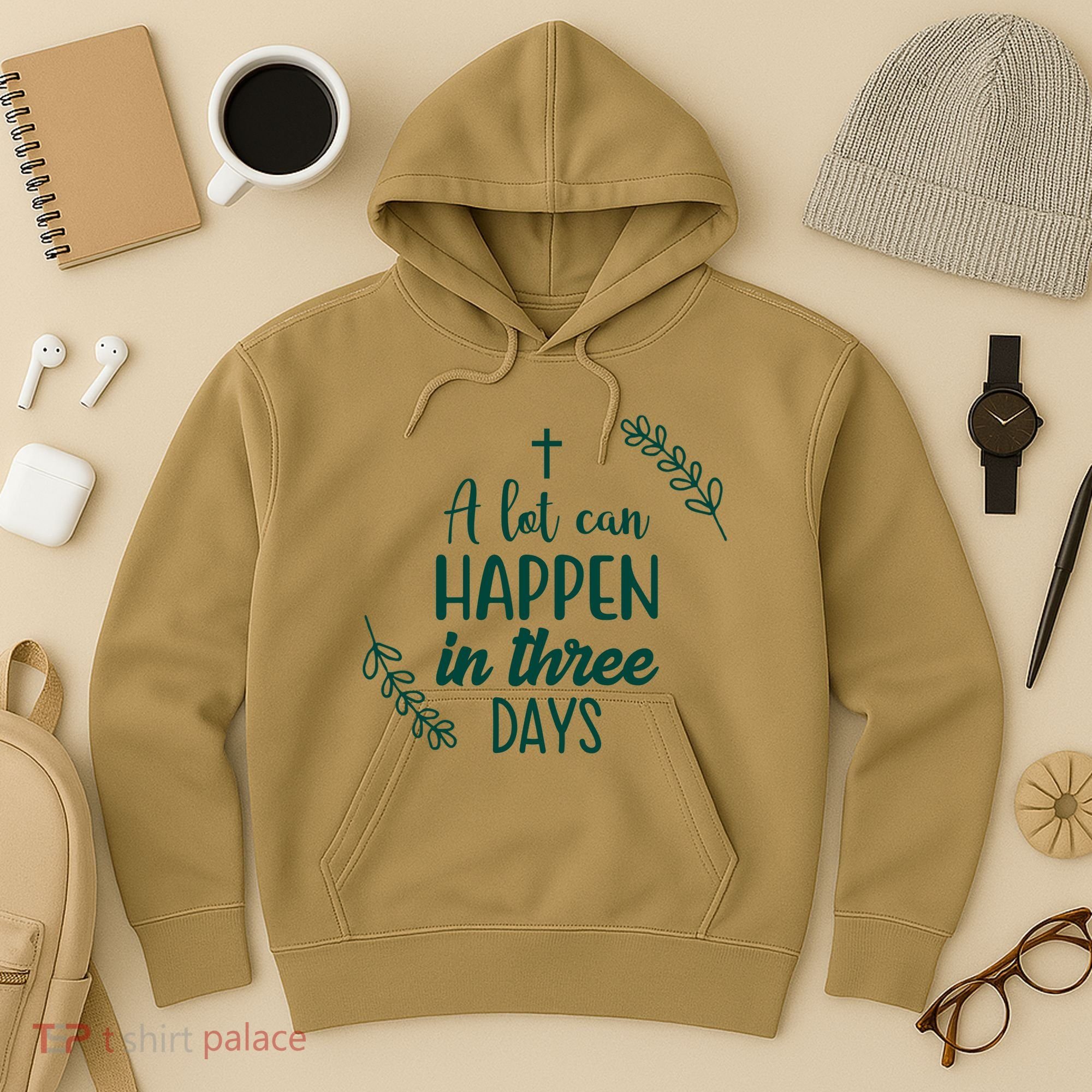 A Lot Can Happen In Three Days Easter Jesus Hoodie