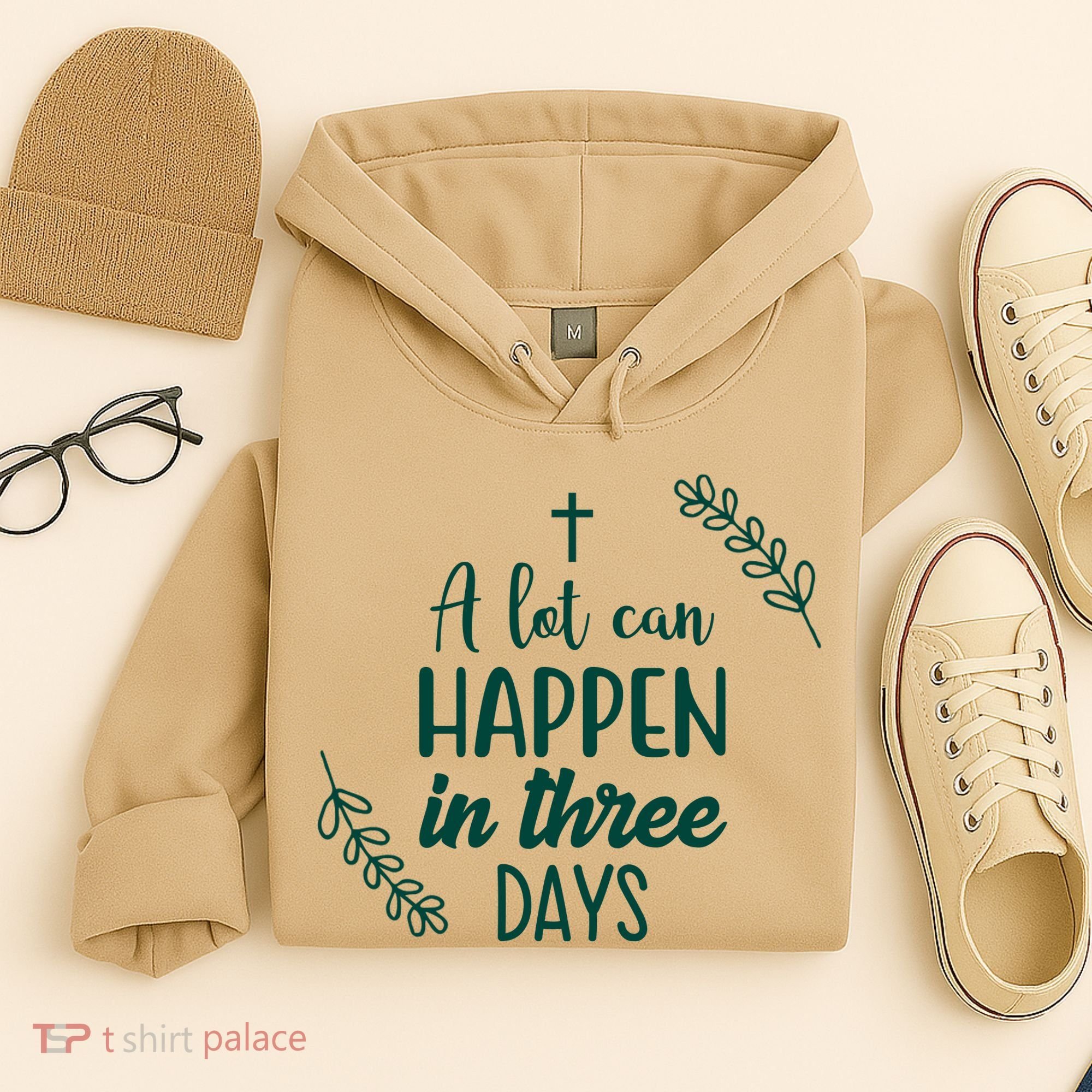 A Lot Can Happen In Three Days Easter Jesus Hoodie