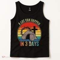 A Lot Can Happen In 3 Days Easter Religious Women Tank Top thumb 2