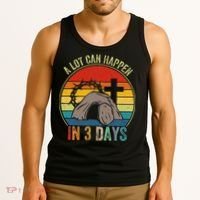 A Lot Can Happen In 3 Days Easter Religious Women Tank Top thumb 3