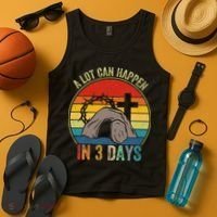 A Lot Can Happen In 3 Days Easter Religious Women Tank Top thumb 4
