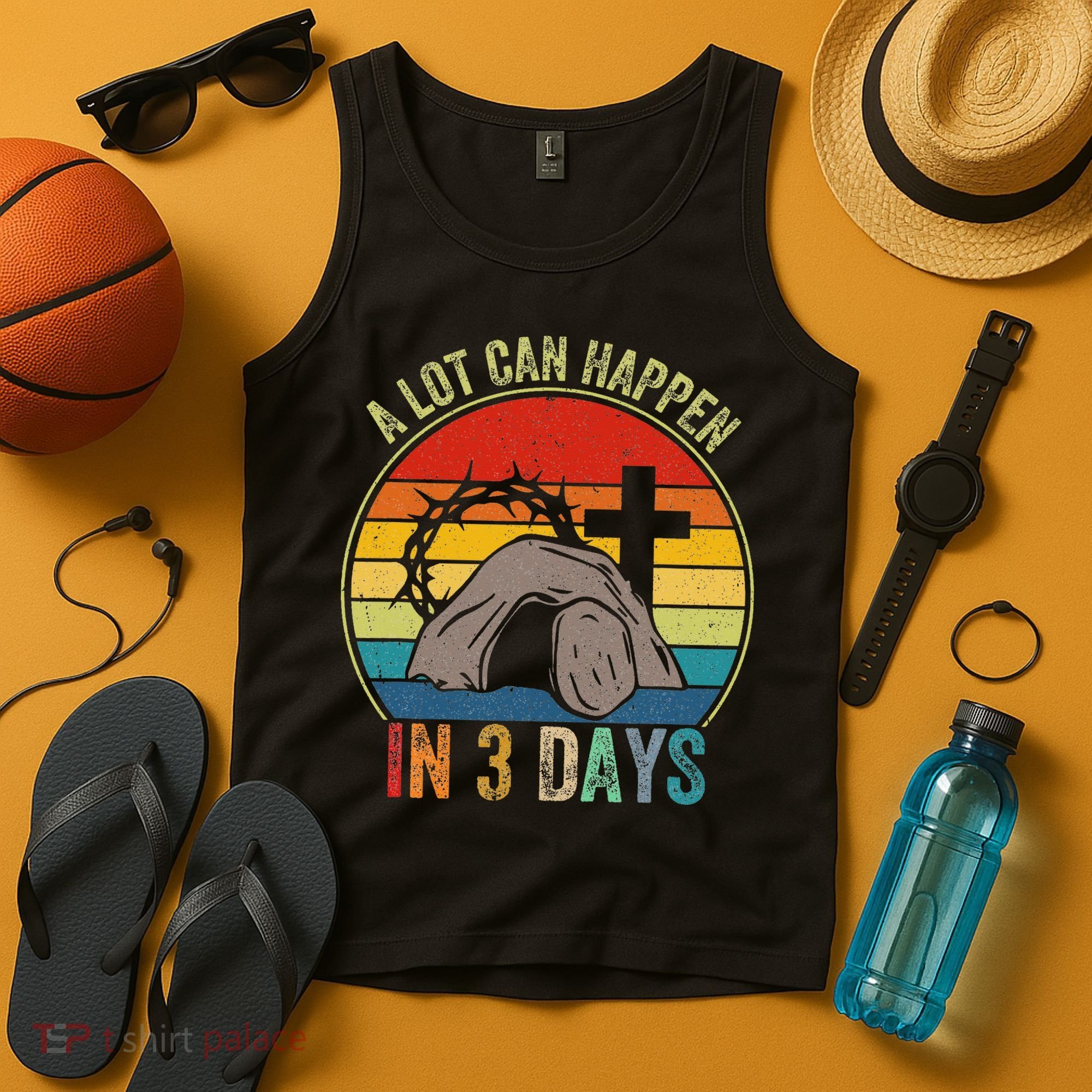 A Lot Can Happen In 3 Days Easter Religious Women Tank Top