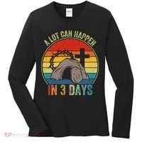 A Lot Can Happen In 3 Days Easter Religious Women Women's Long Sleeve Shirt thumb 0
