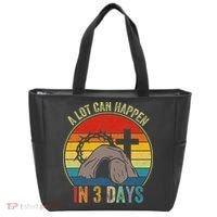A Lot Can Happen In 3 Days Easter Religious Women Tote Bag thumb 0