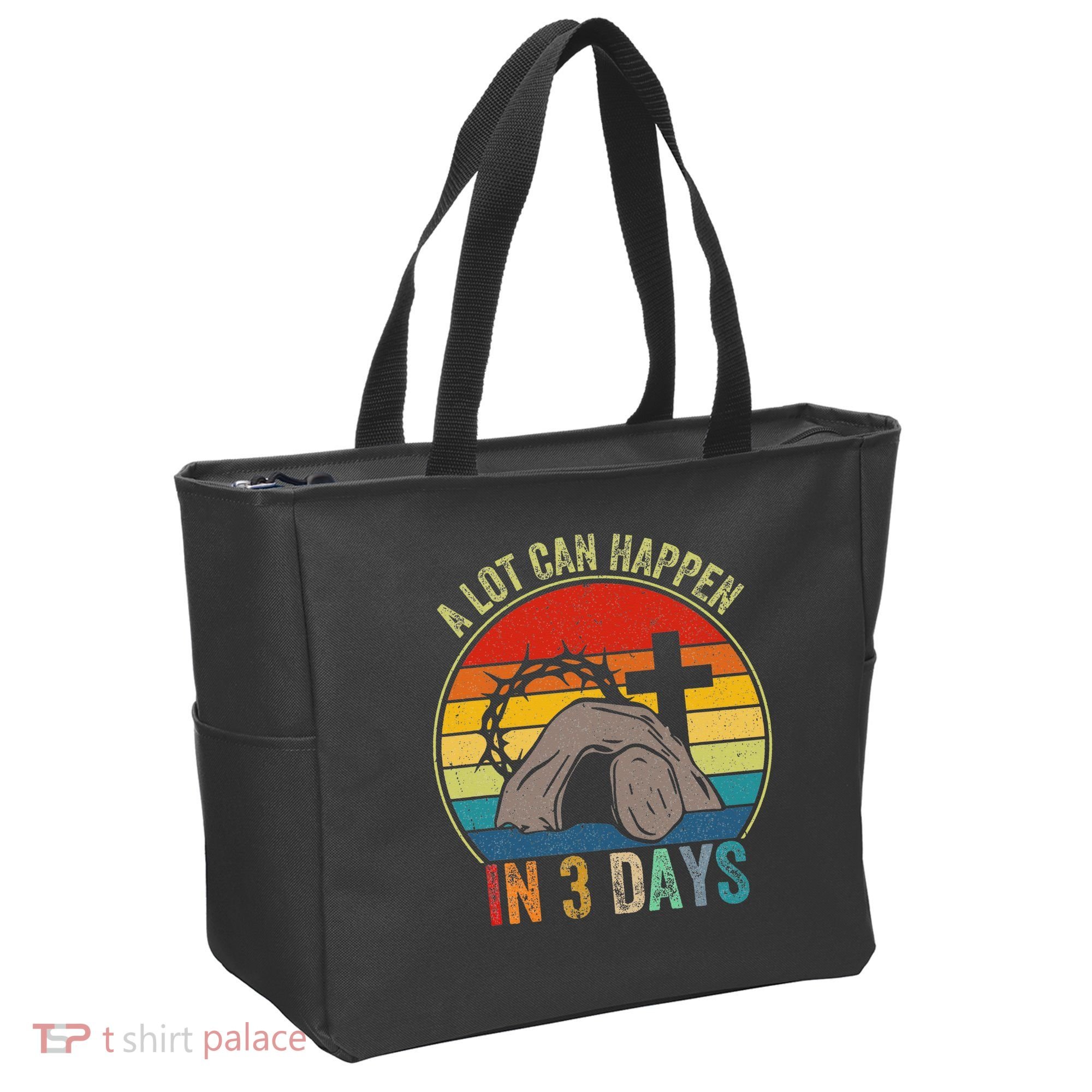 A Lot Can Happen In 3 Days Easter Religious Women Tote Bag