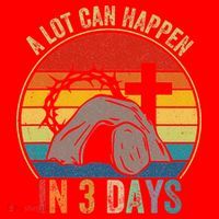 A Lot Can Happen In 3 Days Easter Religious Women Santa Hat thumb 1